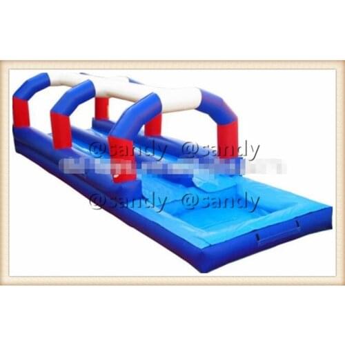 Free air ship to door,7x3m Hawaiian Dual Lane Slip& Slide Inflatable Double Lane Slip Slide