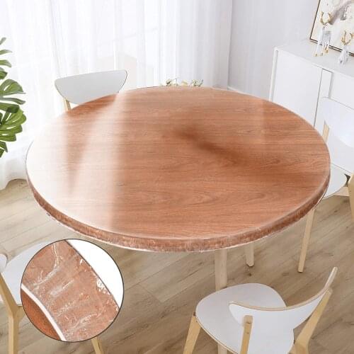 Transparent PVC Tablecloth Waterproof Oil Tablecloth Elastic Tablecloth Crystal Table Mat Glass Soft Cloth