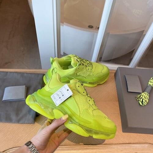 Amazing Soft Triple S Brand Air Cushion Sneaker Shoes for Man Woman Fashion Designer Mixed Color Top Quality Man Cushion Shoes