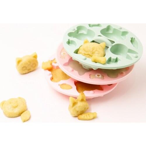 Kitchen Rice Cake Steamed Cake Baby Complementary Food Mold Cartoon Jelly Steamed Baby Cake Biscuit Mold
