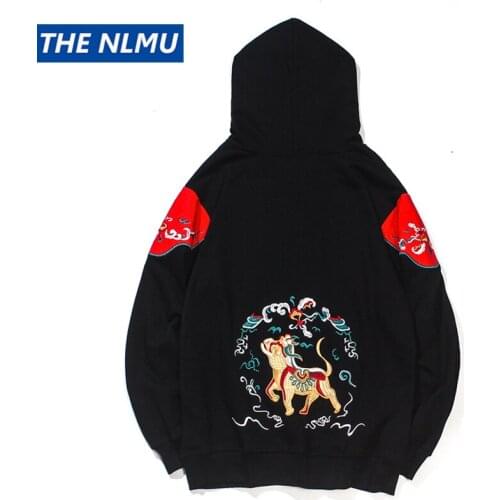 2021 Autumn Funny Embroidery Hoodies and Sweatshirt Men Hip Hop Loose Hoodie Streetwear Harajuku Casual Cotton Tops WE333