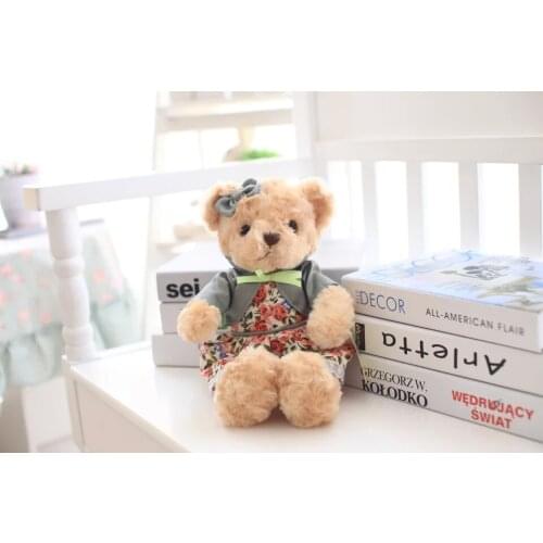 Teddy plush soft bear stuffed plush teddy bear with cloth for lovely baby gift