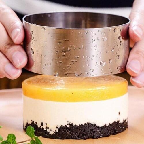 Mould For Salad Baking Dish Diy Bakeware Tools Cupcake For Baking Tool Salad Mousse Mold Dessert Mold Steel Cheese Ring Cak E6I4