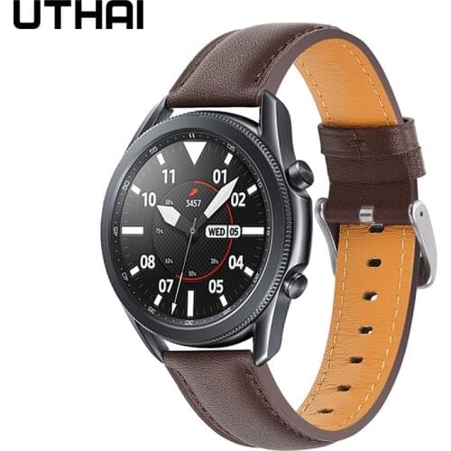 Z50 leather watchbands 20mm 22mm watch strap bracelet for samsung galaxy watch 3/active 2 watch strap