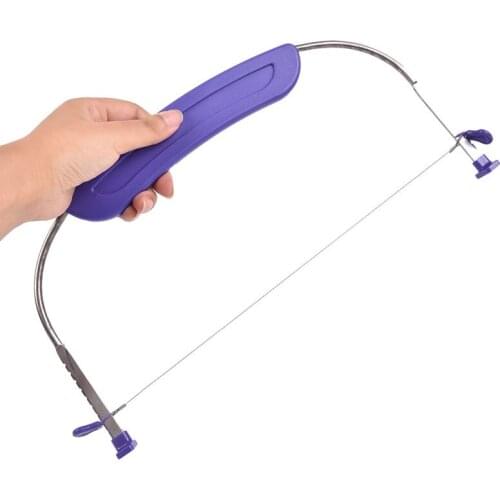 Adjustable Heights Stainless Steel Wire Bread Cake Cutter Pizza Dough Slicers Bakeware Leveler Cake Knife