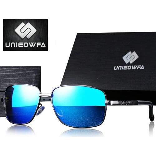 UNIEOWFA Optical Prescription Sunglasses Men Myopia Aluminum Magnesium Sun Glasses for Men Polarized Prescription Glasses Male