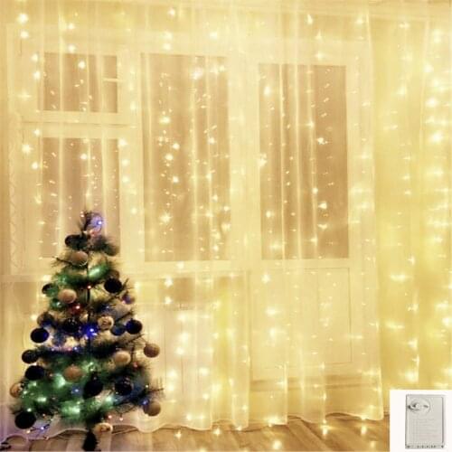 Memory 4M Curtain Icicle light Led Fairy String Light Droop 2.5M Christmas Holiday Garlands Party Garden Stage Decorative Lights