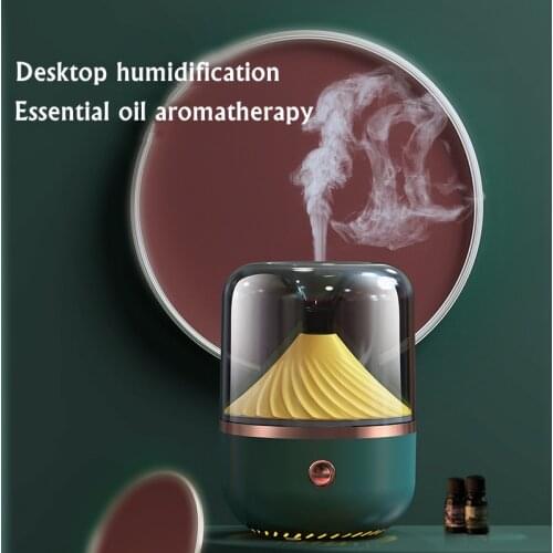 120ML Mini Air Humidifier USB Ultrasonic Aromatherapy Essential Oil Diffuser with LED Lamp For Home Electric Aroma Humidificador