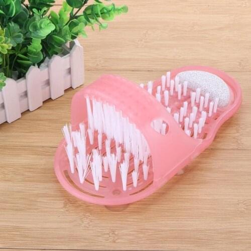 Vip link Bath Shoe Pumice Stone Foot Scrubber Shower Brush Massager Slippers for Feet Bathroom Foot Care