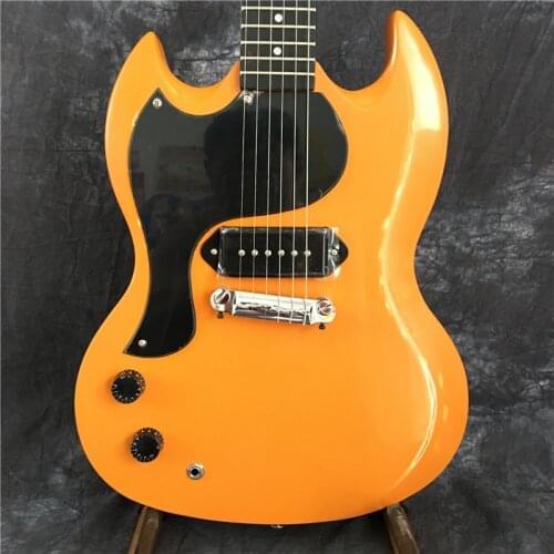 High Quality Electric Guitar, Left Hand Instrument, Yellow Custom Electric Guitar, Andmade