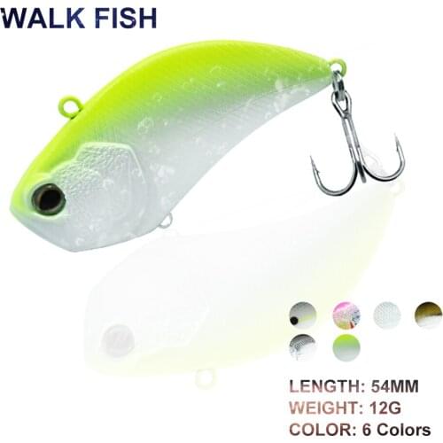 WALK FISH 54mm/12g VIB Metal Fishing Lure Vibration Baits Wobblers Fishing Baits Full Water Layer Atificial Baits FIshing Tackle