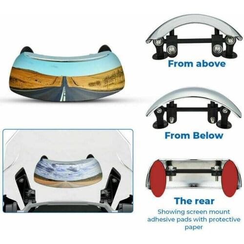 180 Degrees Windscreen Rearview Mirror For Honda CBR900RR 929 954 1000RR CBR 250R 125R