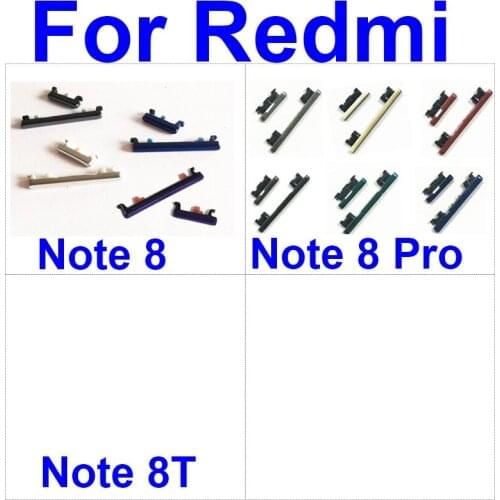 1 Set Power On Off Volume Side Button Key For Xiaomi Redmi Note 8 Pro Power Button+Volume Side Button Flex Cable Repair Parts