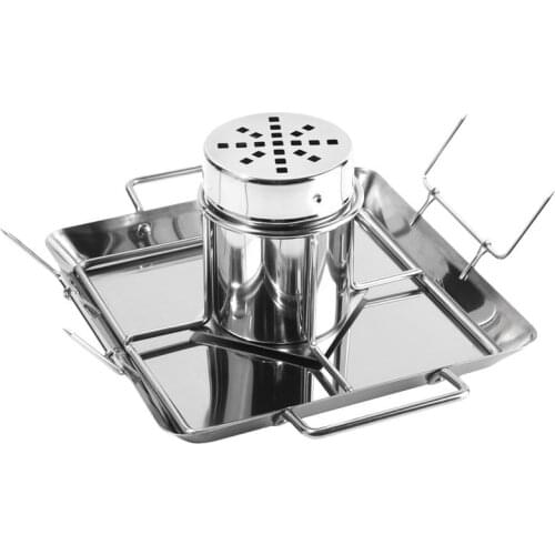 8 Inch Stainless Steel Beer Can Dish Grilled Chicken Roaster Rack For BBQ Outdoor Convenient Bowl BBQ Accessories