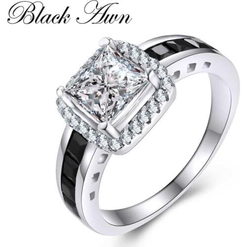 925 Sterling Silver Jewelry Trendy Wedding Rings for Women Engagement Ring Femme Bague Bijoux Anillos De Plata 925 De Ley C192