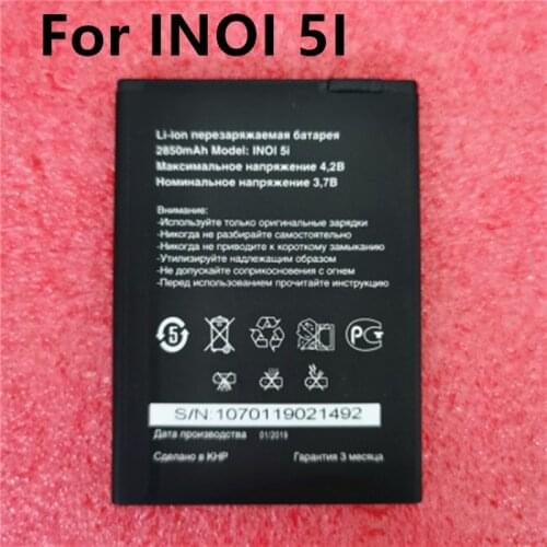 Original NEW 2850mAh inoi 5i Battery For INOI 5I Lite INOI5 Lite Phone In Stock New Production High Quality Battery