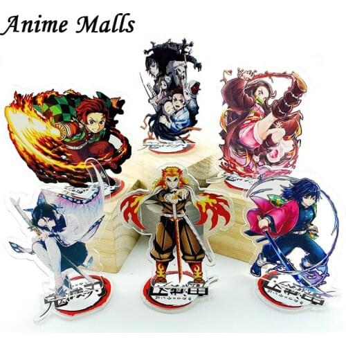 Anime Demon Slayer Kimetsu No Yaiba Kamado Tanjirou Nezuko Kanawo Zenitsu Inosuke Giyuu Acrylic Stand Figure Model Toys Gift