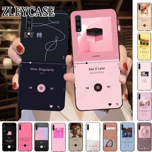 Pink music player Aesthetic Drawing Soft Phone Case For Samsung A50 A10 A20 A20E A20S A30S A40 A51 A70 A6 A7 A8 Mobile Cover