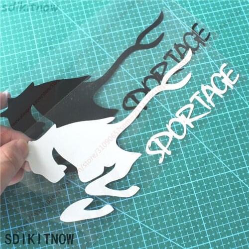 Horse Run Cool Sports Sticker Racing Windows Decal Car Styling For kia SPORTAGE 2018 2011 2017 2019 2014 2013 accessories