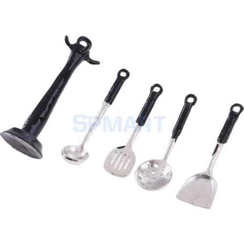 MagiDeal 1/12 Scale Dollhouse Miniature Cooking Utensils Tools for Dolls Kitchen Interior Decor Accs Children Pretend Play Toys