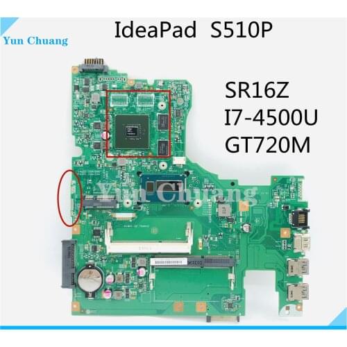 12293-1 48.4L106.011 Motherboard For Lenovo S510P LS41P LS51P Notebook Motherboard CPU I7 4500U GT720M 2G DDR3 100% Test