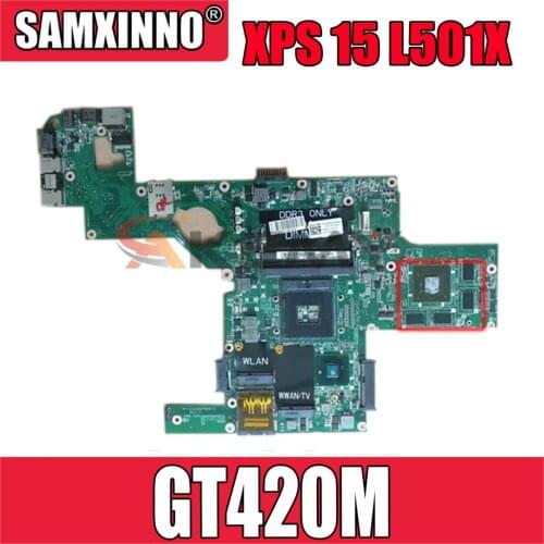For DELL XPS 15 L501X GT420M Laptop Motherboard CN-0C9RHD 0C9RHD DAGM6BMB8F0 Notebook Mainboard HM57 N11P-GE-A1 DDR3