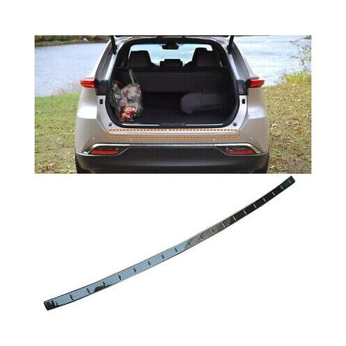 Carbon Fiber Outer Rear Bumper Protector Sill Trim For Toyota Venza 2020-2021