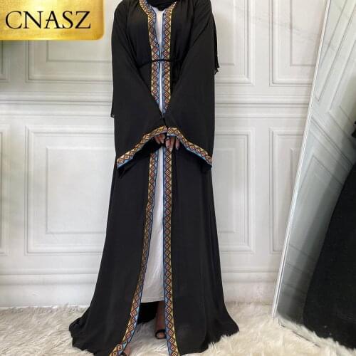 New Fashion Muslim Abaya in Dubai Islamic Clothing For Women Jilbab Djellaba Robe Musulmane Turkish Baju Robe Kimono Kaftan