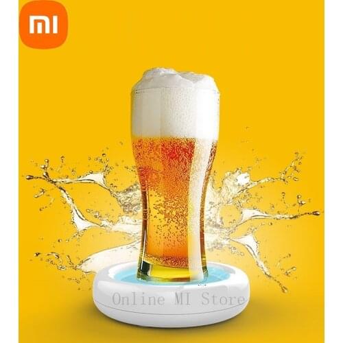 New Xiaomi Beer Bubbler Household Ultrasonic Foaming Machine Portable Beer Foam Maker Sonic Foamer for Ice Beer Bar Accessories