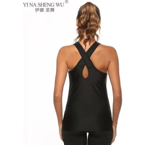 New Sleeveless Yoga Vest Sport Singlet Women Athletic Fitness Sport Tank Outdoors Gym Running Training Top Yoga Shirt Sportswear
