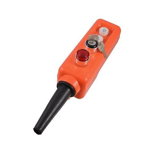 Hoist On/Off/On Selector Up Down Red Lamp Pushbutton Switch Control Station 220V
