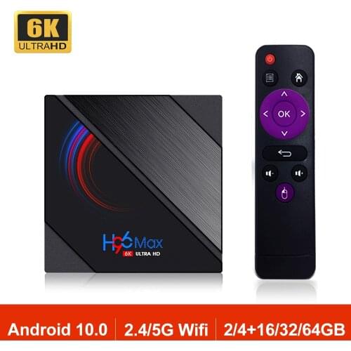 H96MAX H616 Smart TV Box Android 10.0 Allwinner Quad Core 2.4G/5G Wifi BT 4.0 6K 3D Media Play Set Top Box Mini H96 MAX VS HK1