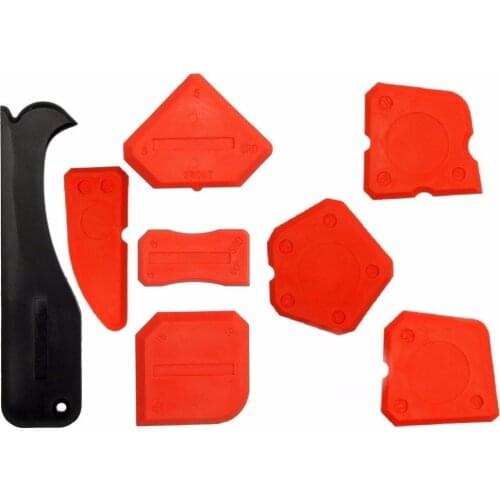 Professional Silicone Finishing Tool Silicone Spreading Tool Sealant Spreader Forming Scraper with Caulking Kit Tool Set of 8
