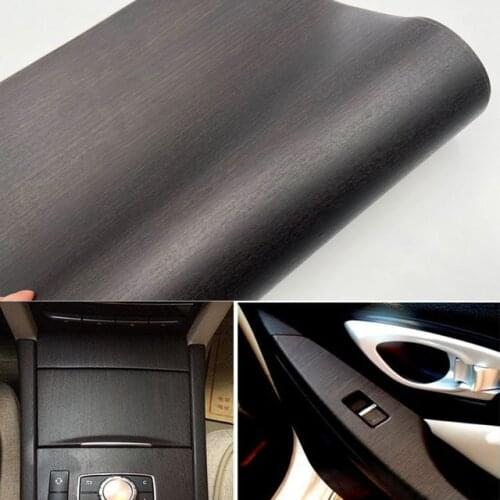 Self adhesive pvc wood grain film oak teak patter wooden foil for car interior wrapping decoration Free shipping