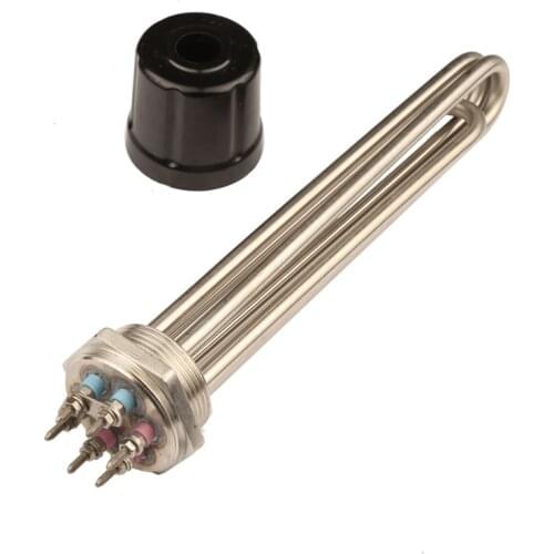 DN40 1-1/2" SS304 Electric Water Heating Element for Engineering Tankn,3U Bundle Immersion Heater Tube 3KW/4.5KW/6KW/9kW/12KW