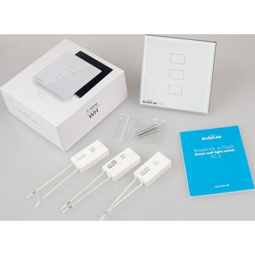 BroadLink TC2 EU Smart Wall Touch Light Switch, works with Alexa, Google Home, IFTTT