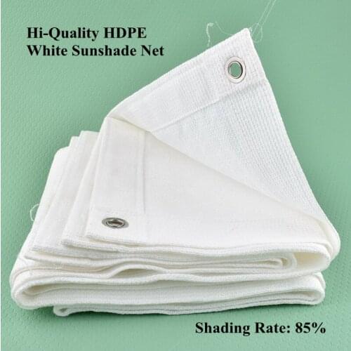 Hi-quality White HDPE Anti-UV Shading Net Outdoor Awning Sunshade Net Succulent Plant Cover Sunscreen Swimming Pool Shade Cloth