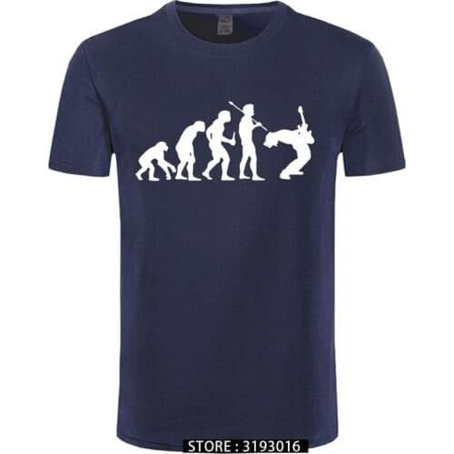 Funny Guitarist T Shirt Evolution Of a Guitarist Music Rock Guitar Musician Band Metal Mens T-shirt 31 Colors Unisex Cool Tees