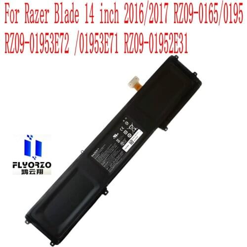 100% Brand new 70WH /6160mAh BETTY4 battery For Razer Blade 14 inch 2016/2017 RZ09-0165/0195 RZ09-01953E72 /01953E71 Laptop