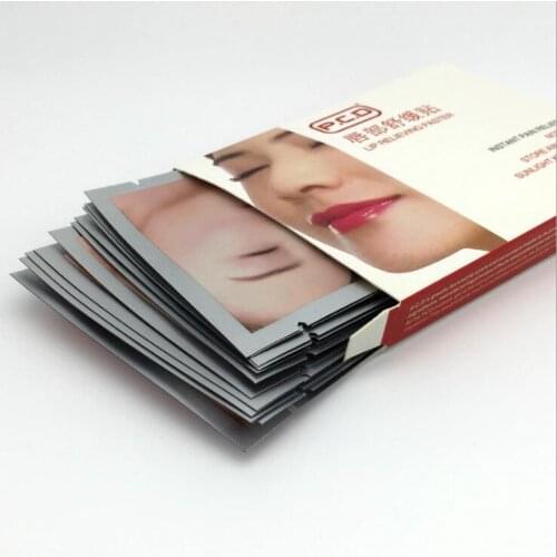 12Pcs Eye Lip Anesthetic Paste Mask Makeup Accessories Tattoo Relieve Pain Bleeding Care Fixed Color