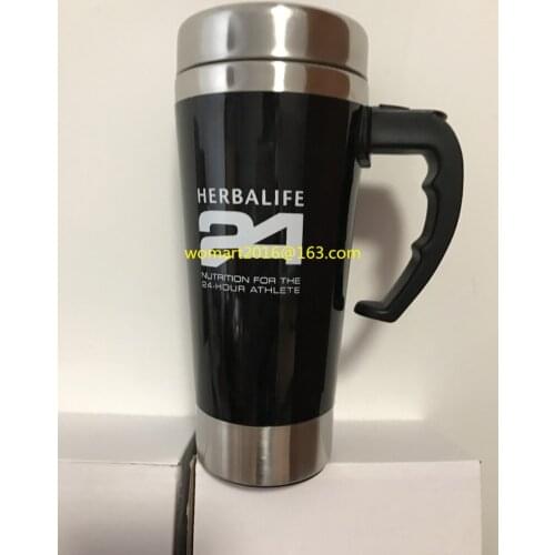 2pcs Herbalife 24 Stainless Lazy Self Stirring Black Color 500ml Mug Auto Mixing Health Meal/Tea Coffee Mug Cups For Herbalife