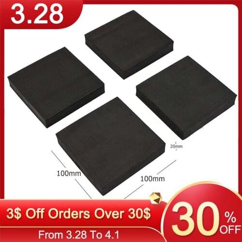 4pcs Square Refrigerator Mute Mat Washing Machine Anti Shock Vibration Pad Shock Pads Home Floor Protection Pads Multi-use