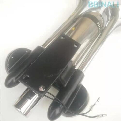 Large truck air horn 12v/24vsuper loud tweeter single barrel air pump air horn modified dual rocket air horn Quality accessories