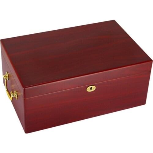 Large Capacity Cigars Case Cedar Wooden Cigar Humidor Box with Humidifier Storage Box Cigar Accessories Smokers Gift