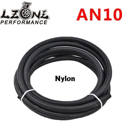 LZONE - 10 AN Pros Lite Black Racing Hose Fuel Oil Line 350 PSI 5 Meter JR7314