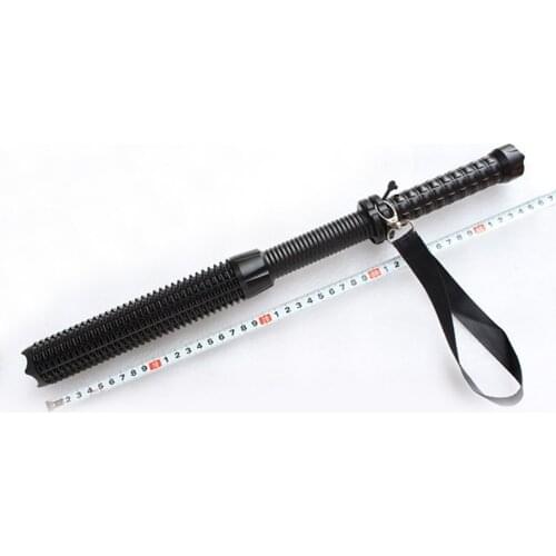 Multifunctional Flashlight Zoomable LED Flashlight Telescopic Self Defense Tactical Stick Flash Light Torch