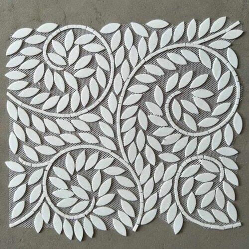 Fashion New Ravenna Style Tiles pure white Tiffany glass mosaic tiles custom color allowed Living room powder room decoration