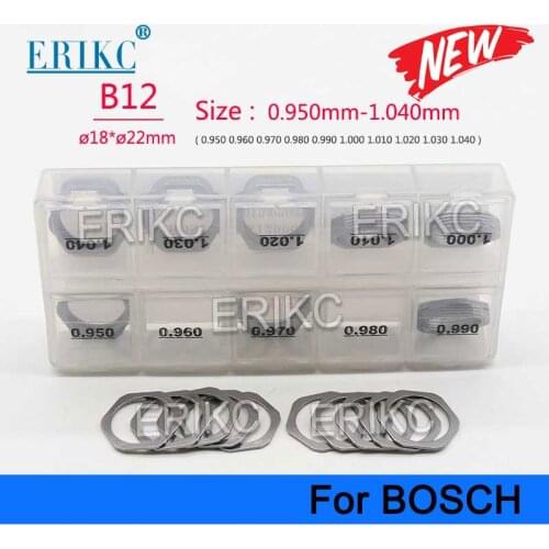 B12 Shims Set Size 0.95-1.04 Common Rail Injector Adjustment Shims and Injection Gasket Washers for BOSCH