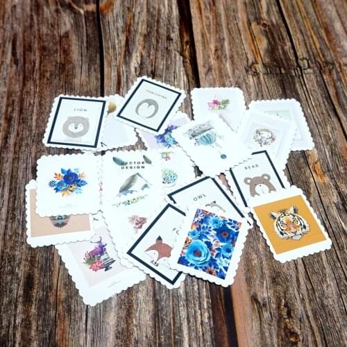 22PCS Cute Mixed Animals Stickers DIY Suitcase Guitar Diary Stickers Kids Girls Children Gift Waterproof Stickers Classic Toy