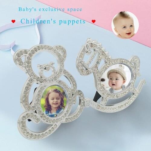 2021 new creative children with dot diamond cute baby room layout photo frame cartoon children mini DIY photo frame